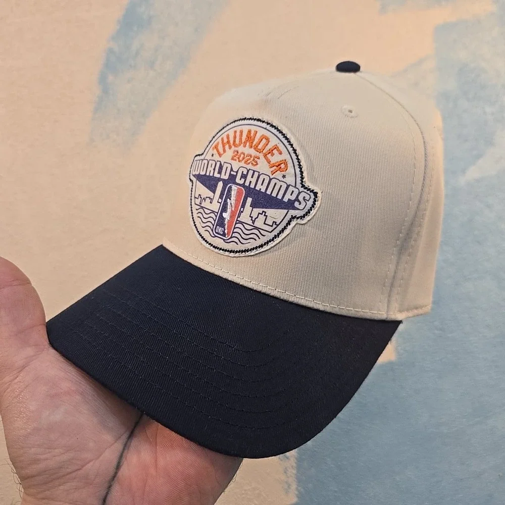 Oklahoma City Thunder 2025 Hat World Champ Baseball Cap Otto Snapback CRISPY EUC